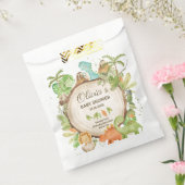 キュート恐竜の少年ベイビーシャワー誕生日 フェイバーバッグ (封をした状態)