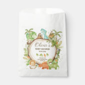 キュート恐竜の少年ベイビーシャワー誕生日 フェイバーバッグ (正面)