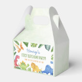 キュート恐竜の誕生日お願い箱 フェイバーボックス (裏面サイド)