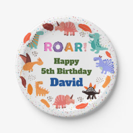 キュート恐竜をテーマにした誕生日パーティー食器パップ ペーパープレート