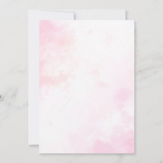 キュート恐竜ガール1st誕生日招待状 招待状 (裏面)