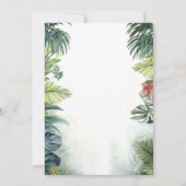 キュート恐竜クール男の赤ちゃんシャワー 招待状 (裏面)