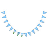 キュート恐竜ゴルフをテーマにした子供の誕生日 バンティングフラッグ (全)