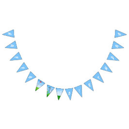 キュート恐竜ゴルフをテーマにした子供の誕生日 バンティングフラッグ