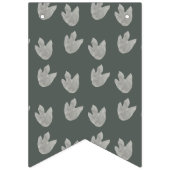 キュート恐竜ジャングルウォーターカラーボーイハッピーバースデー バンティングフラッグ (第1の旗)