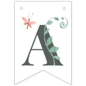 キュート恐竜ジャングルウォーターカラーボーイハッピーバースデー バンティングフラッグ (第3の旗)