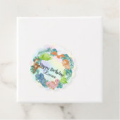 キュート恐竜ジャングルスクール子供の誕生日パーティー フェイバータグ (インサイチュ)