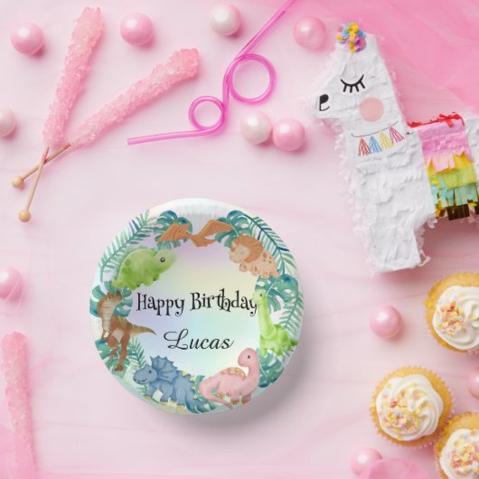 キュート恐竜ジャングルスクール子供の誕生日パーティー ペーパーボウル (パーティー)