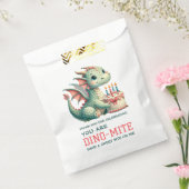 キュート恐竜ディノダニ誕生祝い フェイバーバッグ (封をした状態)