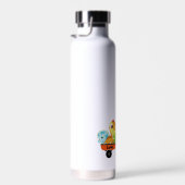 キュート恐竜トラクターボーイ新学期誕生日 ウォーターボトル (右面)