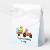 キュート恐竜トラクターボーイ新学期誕生日 フェイバーボックス (正面サイド)