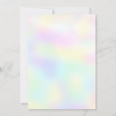 キュート恐竜バルーンスクール子供の誕生日パーティー 招待状 (裏面)