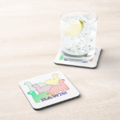 キュート恐竜パステルカラフル コースター (右側)