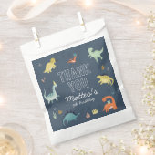 キュート恐竜パーソナライズされた誕生日バッグ フェイバーバッグ (クリップ留めされた状態)
