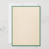 キュート恐竜プレグゴサウルス赤ちゃんシャワー招待状 招待状 (裏面)