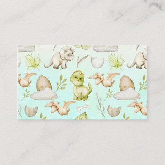 キュート恐竜ベビーの本テーマ エンクロージャーカード (裏面)