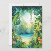 キュート恐竜ベビーシャワー招待状 招待状 (裏面)