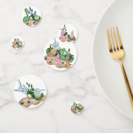 キュート恐竜ベビーバースデーパーティードコール コンフェッティ