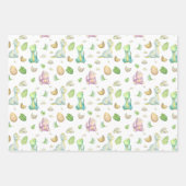 キュート恐竜ベビー ラッピングペーパーシート (正面)