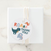 キュート恐竜子供の誕生日パーティー フェイバータグ (インサイチュ)