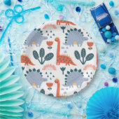 キュート恐竜子供の誕生日パーティー ペーパープレート (パーティー)