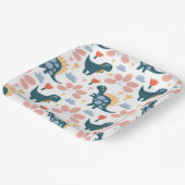 キュート恐竜子供の誕生日パーティー ペーパープレート (傾斜あり)