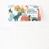 キュート恐竜子供の誕生日パーティー 横断幕 (インサイチュ)