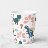 キュート恐竜子供の誕生日パーティー 紙コップ (正面)