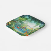 キュート恐竜紙プレート ペーパープレート (傾斜あり)