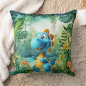 キュート恐竜装飾用クッション クッション (ブランケット)