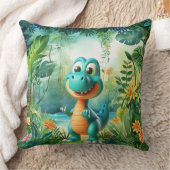 キュート恐竜装飾用クッション クッション (ブランケット)