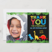 キュート恐竜誕生日サンキューカード サンキューカード (正面)