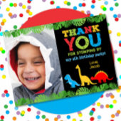 キュート恐竜誕生日サンキューカード サンキューカード