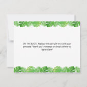 キュート恐竜誕生日サンキューカード サンキューカード (裏面)