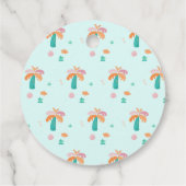 キュート恐竜誕生日メッセージカード フェイバータグ (裏面)