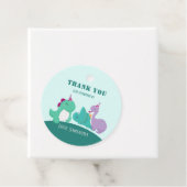 キュート恐竜誕生日メッセージカード フェイバータグ (インサイチュ)