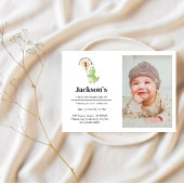 キュート恐竜誕生日招待状 招待状