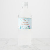 キュート恐竜1歳の誕生日パーティー ペットボトルラベル (正面)