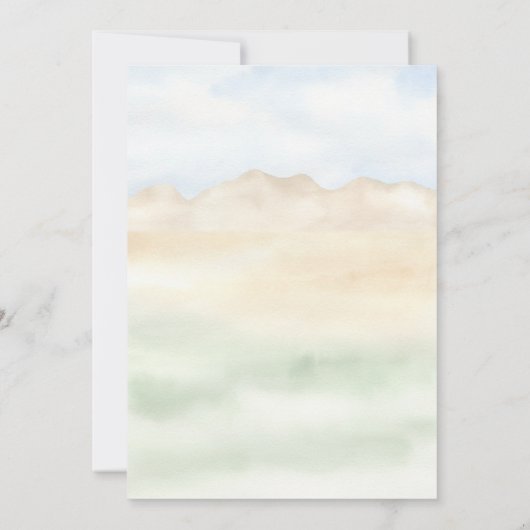 キュート恐竜1歳の誕生日招待状 招待状 (裏面)