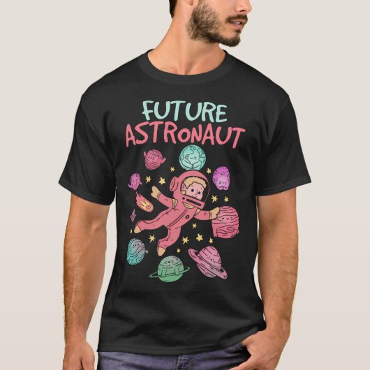 キュート惑星天文学ラバーユニバース宇宙Scenc Tシャツ (正面)