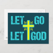 キュート感動的引用文レッツゴーレゴッド ポストカード (正面/裏面)