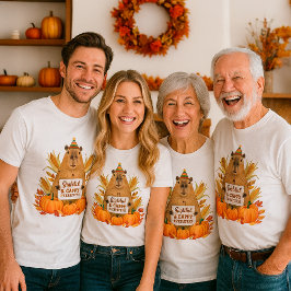 キュート感謝祭キャピバラ「ケピアフター」 Tシャツ