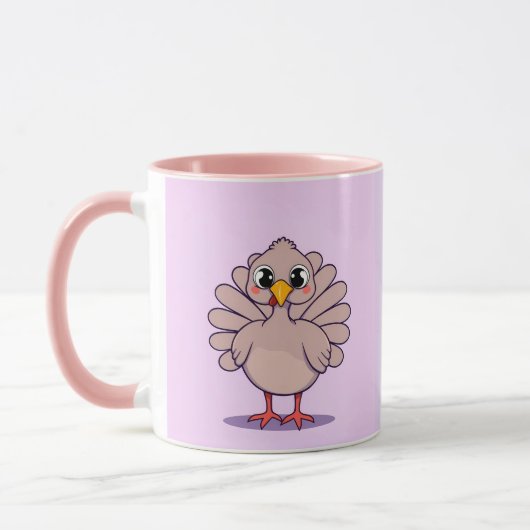 キュート感謝祭トルコのコンボマグカップ マグカップ (左)