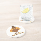 キュート感謝祭トルコ黄色 コースター (側面)