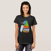キュート抗うつ剤オウムIブルー冠 Tシャツ (正面フル)