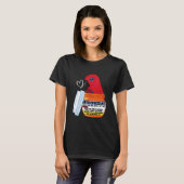 キュート抗うつ薬Parrot IメスEclectus Tシャツ (正面フル)