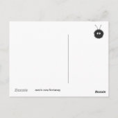 キュート折り紙キツネ ポストカード (裏面)