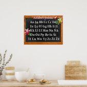 キュート教授オウル・ポーランドアルファベットポルスキ ポスター (キッチン)