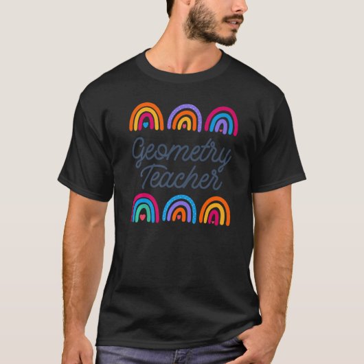 キュート数学コーチ先生数理ジオメトリチーム Tシャツ (正面)