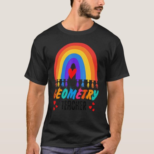 キュート数学コーチ先生数理ジオメトリチーム Tシャツ (正面)